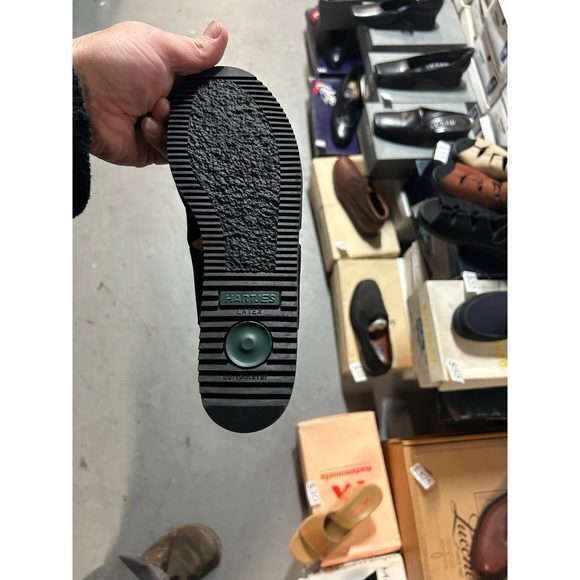 Vintage Hartjes Women's Sling-back Red Nubuck Sandals 14932 - Picture 2 of 2